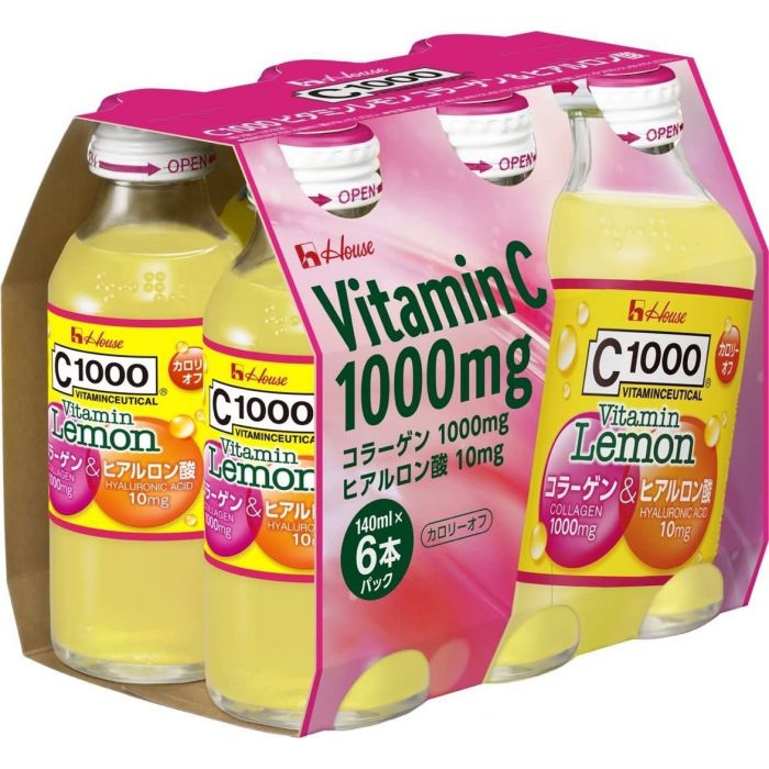 House C1000 Vitamin Lemon Collagen Hyaluronic Acid Pot Pack Of 6