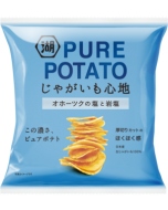 Koikeya Pure Potato Think Cut Chips Okhotsk Salt & Rock Salt Flavor 55g