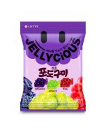 LOTTE Jellycious 水果造型软糖（3种葡萄口味） 60g