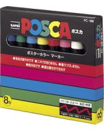 Uni-Posca Medium 8 Color Set PC-5M8C Paint Marker Pen 8pcs