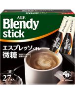 AGF Blendy Stick Espresso au Lait Less Sugar 27 sticks