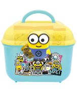 Heart x Minion Portable Cartoon Plastic Storage Box (comes with 2 kinds of snacks/2 packs in total) 330g