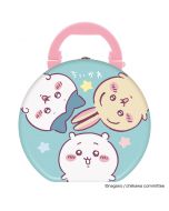 Heart x CHIIKAWA portable cartoon round storage box (comes with magnetic sheet/2 kinds of snacks/2 packs in total) 350g