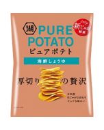 KOIKEYA PURE POTATO Chewy thick-cut pure potato chips (seafood soy sauce flavor) 52g