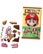 Bandai x SUPER MARIO CHARAPAKI character pattern candy toy disintegration chocolate (four chocolate flavors) 1 piece/29g