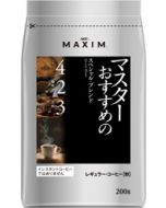 AGF MAXIM coffee master recommends special blended instant black coffee powder 200g