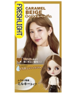 Schwarzkopf FRESHLIGHT Charm Doll Highly Pigmented Hair Dye (Caramel Beige) 40g+80ml+15g