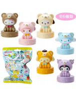 Japan Sanrio Bear Sanrio Character Cartoon Stamp Toy Blind Box Bath Ball (6 Random Styles/Orange Fragrance) 1 Piece