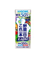 Kagome 蔬菜一日Light 糖质减少50% 低热量浓缩混合蔬菜汁（含钙和维生素A/砂糖·食盐不使用） 200ml