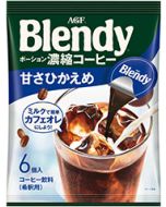 「2023 New Version」AGF Blendy Portion Concentrated Coffee Subdued Sweetness 18g x 6pcs