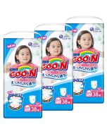 GOO.N Pants (XL - Girl) 38pc (Japan Domestic Version) (Pack of 3)