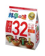 Marukome Instant Miso Soup 32 Servings (4 Flavors)