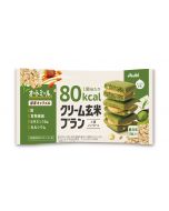 Asahi Cream Brown Rice Bran 80kcal Oatmeal Cookies Matcha Caramel Flavor 54g (3 pieces)