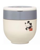 Skater x Disney Mickey Foldable handle antibacterial thermal insulation and cold insulation vacuum double-layer bowl-shaped lunch jar LDNO6AG 540ml