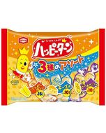 Kameda Seika 3 Kinds Of Assorted Flavored Happy Turn 140g (35pcs)