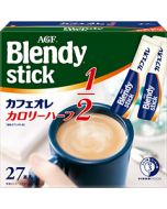 AGF Blendy Stick Cafe au Lait Calorie Half 27 sticks