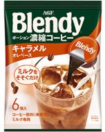 「2023 New Version」AGF Blendy Portion Concentrated Coffee Caramel Au Lait Base 18g x 6pcs