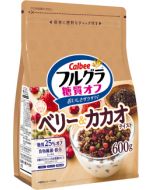 Calbee Fruit Granola 25% Less Sugar 600g (Berry & Cocoa Flavor) 