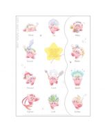 Kamio Japan Kirby Star PUPUPU COPY ABILITY 2-Pocket Clear File with Die Cut Cover 1pc