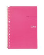 KOKUYO Campus Binder (Smart Ring) PP Cover B5 Vertical 26 Holes Dark Pink 10 sheets