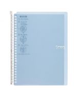 KOKUYO Campus Binder (Smart Ring 60) PP Cover B5 Vertical 26 Holes Light Blue 10 sheets