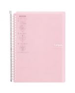 KOKUYO Campus Binder (Smart Ring 60) PP Cover B5 Vertical 26 Holes Light Pink 10 sheets