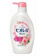 Kao Biore U Body Wash Liquid Soap Angel Rose Pump Bottle 480ml