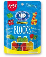 Kanro Amos 4D Gummy Blocks 72g