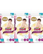 GOO.N Premium Diapers Jumbo Pack Size L 52PK (9-14KG) (Japan Domestic Version) (Pack of 3)