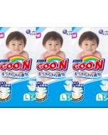 GOO.N Diapers (L) 54pc (Japan Domestic Version) (Pack of 3)