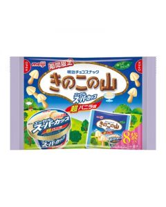 「Limite​​d Edition」​​Meiji Kinoko no Yama Chocolate Snack Essel Super Cup Super Vanilla Flavor 8 bags