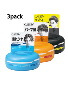 MANDOM GATSBY Moving Rubber Hair Styling Variety Pack (3 Pack)