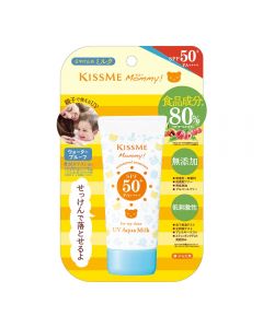 Isehan Kiss Me Mommy UV Aqua Milk Waterproof Sunscreen SPF50+ PA++++ 50g