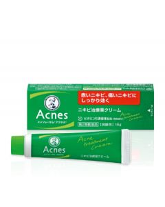 ROHTO Mentholatum Weakly Acidic Vitamin E Anti-Acne Cream (Effectively Fights Redness and Painful Acne) 18g