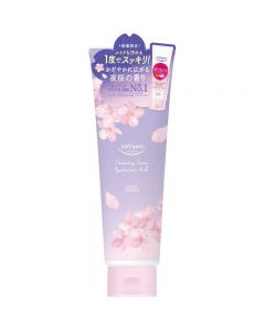 [Limited Edition] Kose Softymo Makeup Remover Cleansing 2-in-1 Dual Hyaluronic Acid Moisturizing Cleanser (Night Sakura Fragrance) 190g