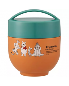 Skater x Winnie the Pooh Antibacterial Insulated Vacuum Double-layer Bowl-shaped Lunch Jar LDNC6AG (portable) 540ml