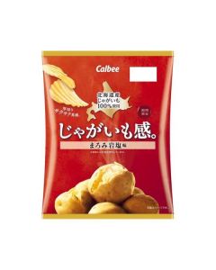 [Limited time limit] Calbee uses 100% Hokkaido potatoes, thick-cut corrugated potato chips (mellow rock salt flavor) 60g