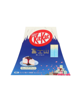 [Mount Fuji·Limited Packaging] NESTLÉ KitKat Blue and White Chocolate Coated Wafer Cookies (Blueberry Cheesecake Flavor) 9 pieces