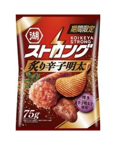 [Limited time limit] KOIKEYA Koikeya STRONG Series Thick-cut Wavy Potato Chips (Grilled Mentaiko Flavor) 75g