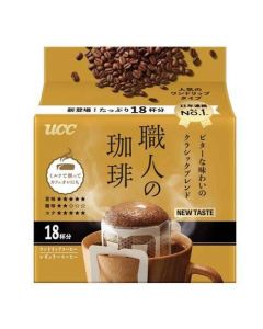  UCC ear-hanging drip filter coffee powder (gold bag/bitter classic blend) 126g/7g*18 cups