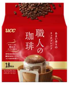 UCC ear-hanging drip filter coffee powder (red bag/mellow mocha) 126g/7g*18 cups