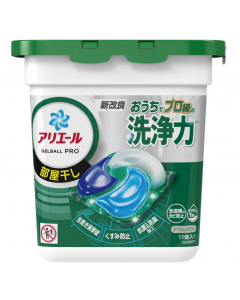 P&G Japan ARIEL GELBALL PRO 4D Antibacterial Deodorant Strong Laundry Gel Balls (Indoor Drying) 11pcs