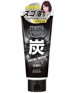 Kose Men's Softymo Facial Wash (Charcoal) 130g