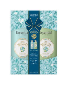 Kao Essential Premium Barrier Silky Smooth Shampoo and Conditioner Set (White Tea Scent) 450ml+450ml