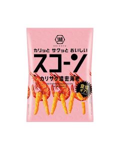 KOIKEYA Corn Snack Rich in Shrimp Flavor 34% Less Salt 75g