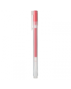 MUJI Gel Ink Cap Type Ballpoint Pen 0.7mm Red 1pc