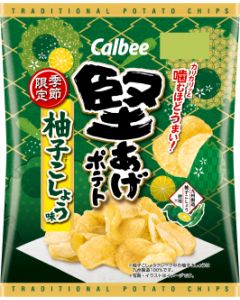 「Season Limited Editon」Calbee Hard Fried Potato Yuzu Pepper Flavor 60g