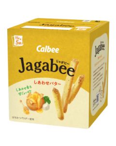 Calbee Jagabee Potato Sticks Happiness Butter Flavor 75g (15g × 5 bags)