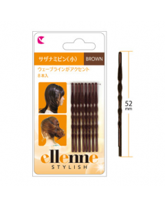 LUCKY TRENDY Bobby Pins Brown Small