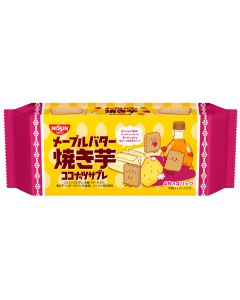 Nissin Coconut Sable Baked Sweet Potato with Maple Butter Flavor Cookies 4bags x 4pcs